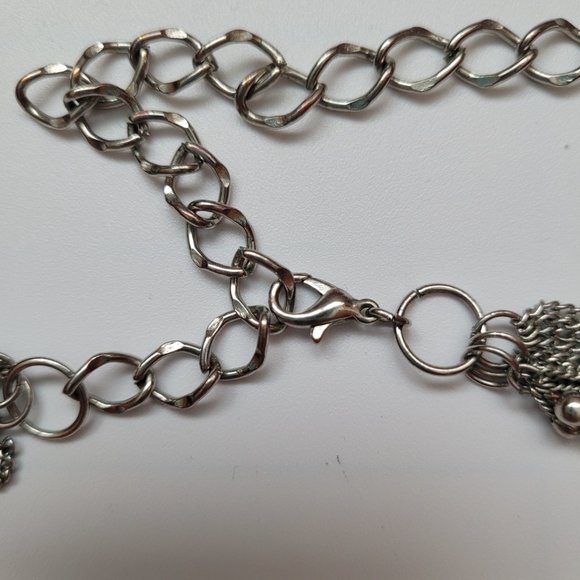 Multi-strand Silver Adjustable Necklace - Picture 3 of 3